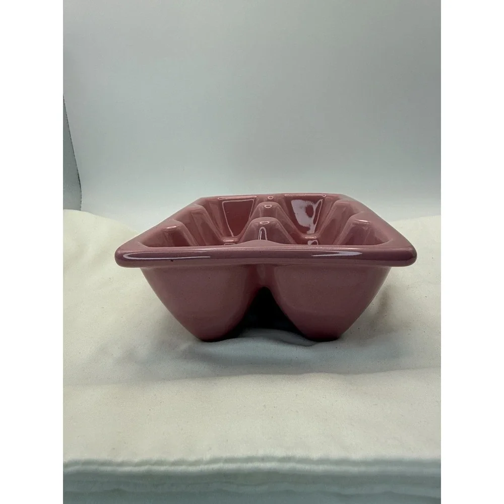 Pink Celebrate It Egg Tray 6 Egg Holder Ceramic